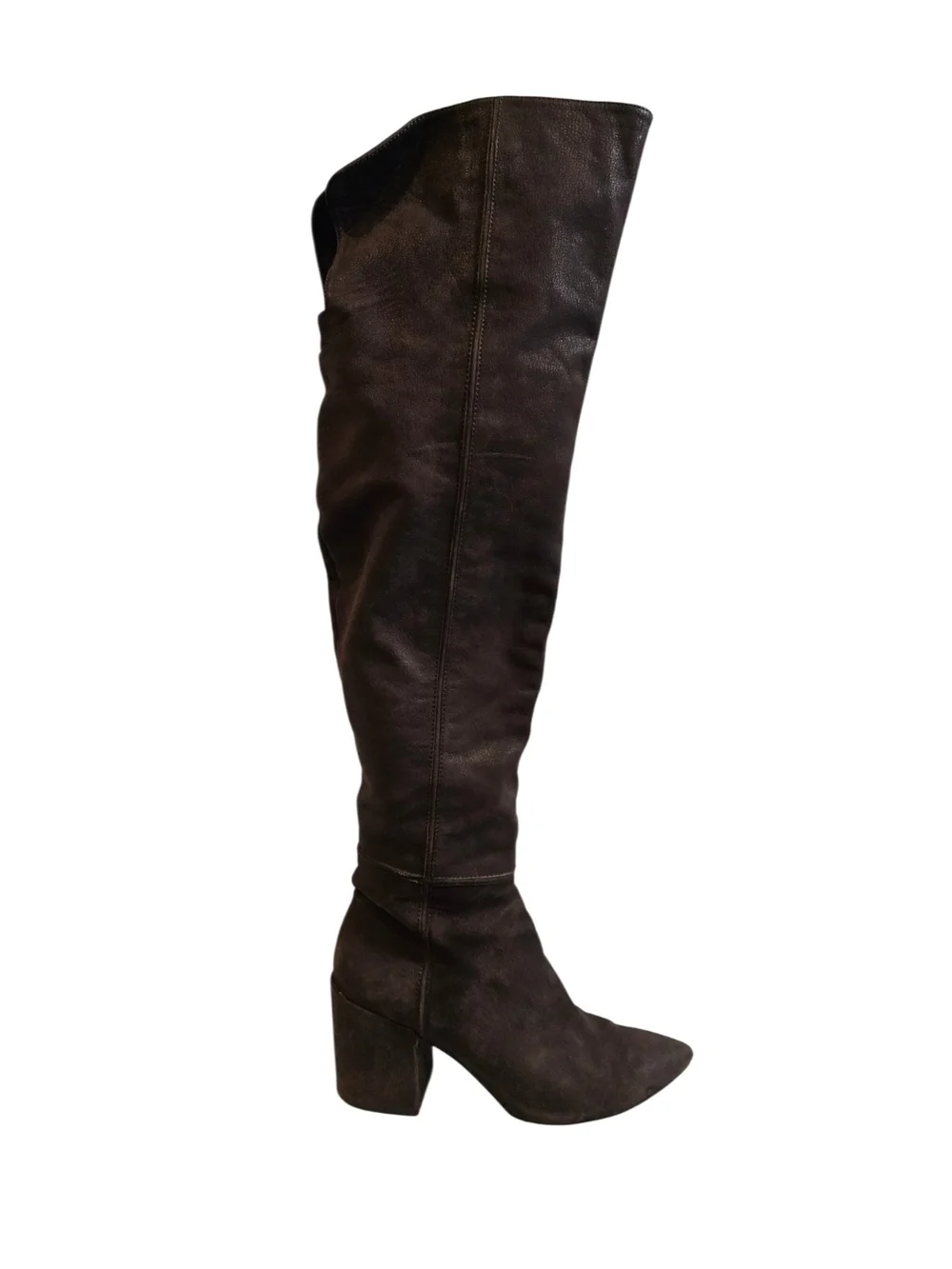 Jessica Simpson Chocolate Brown Over-The-Knee Boots Block Heel Size 7.5